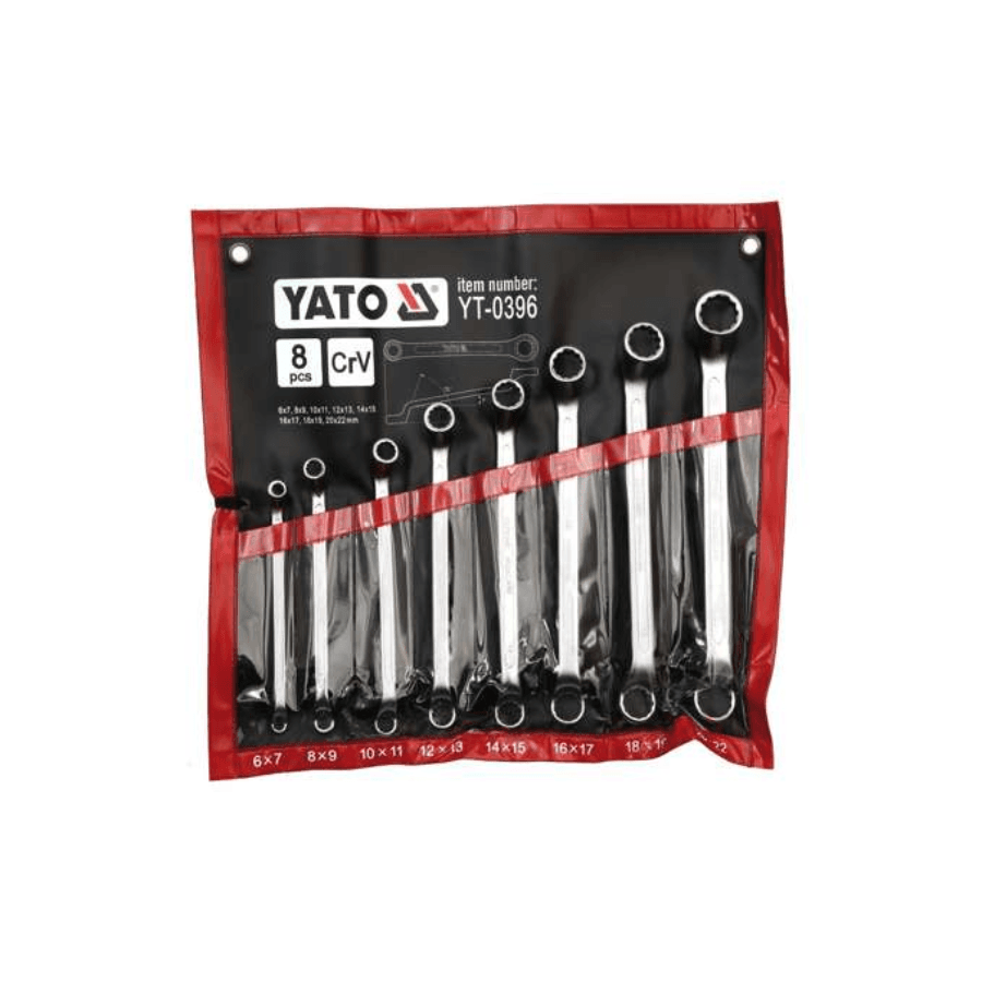 YATO YT-0396 Set ključeva, Okasti, 6-22mm, 8 komada