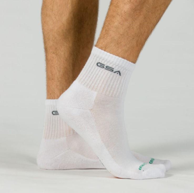 Slike GSA Muške čarape OrganicPlus[+] 360 Extra Cushioned Quar 3/1 šarene