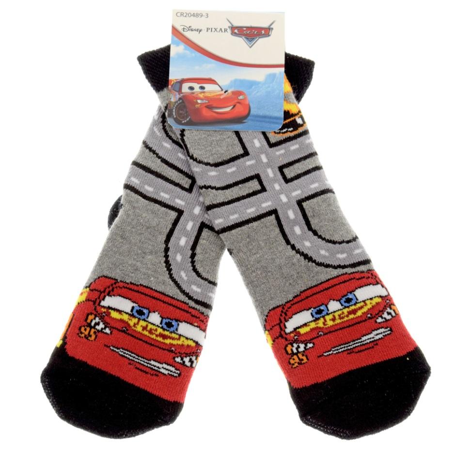 DISNEY Dečije čarape Cars 3 sive