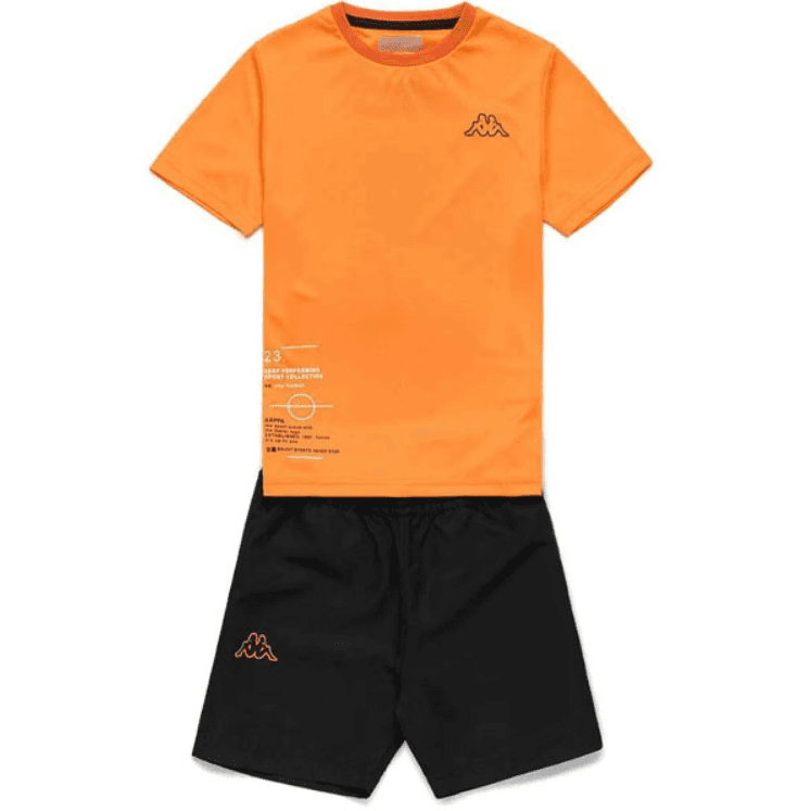 KAPPA Set šorts i majica za dečake LOGO BROZOLO KID narandžasto-crni