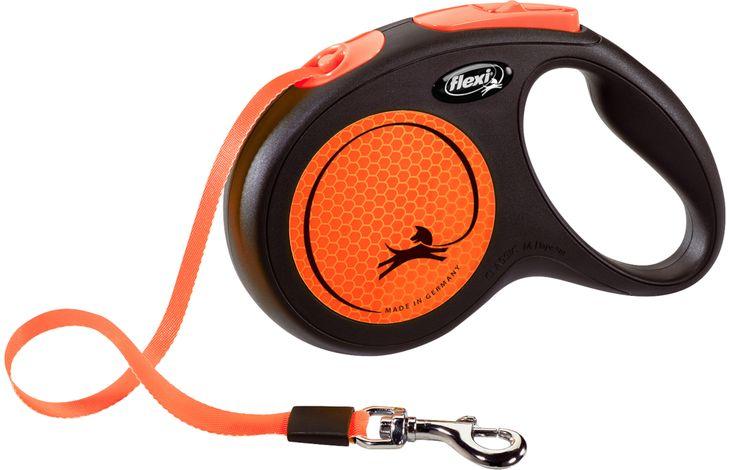 FLEXI Povodac za pse Neon Tape M 5m narandžasti