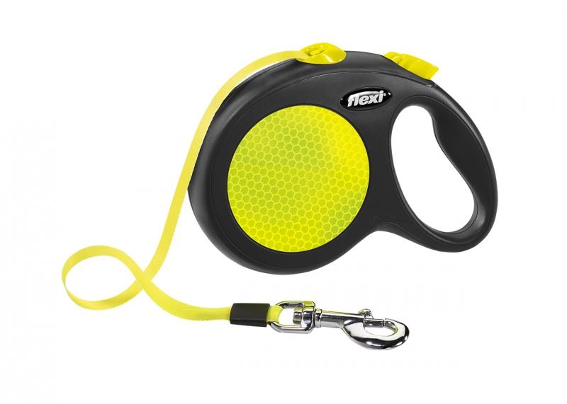 FLEXI Povodac za pse Neon Tape S 5m žuti
