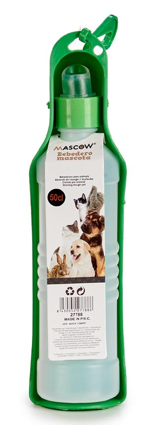 MASCOW Prenosiva boca za ljubimce 500ml zelena