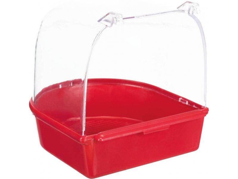 TRIXIE Poluotvorena kućica za kupanje ptica crvena