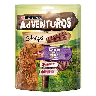 Selected image for Adventuros Dog Strips Divlji Jelen 90g