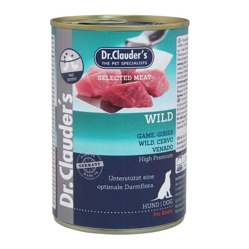 DR. CLAUDERS Hrana za pse Selected meat divljač konzerva 400g