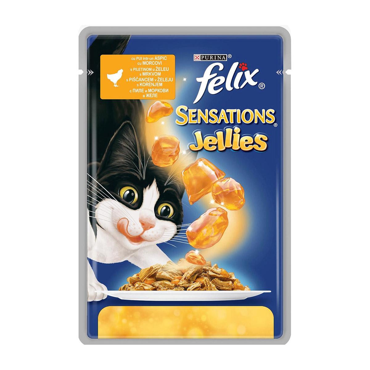 FELIX Sensation sos za mačke piletina i šargarepa 100g