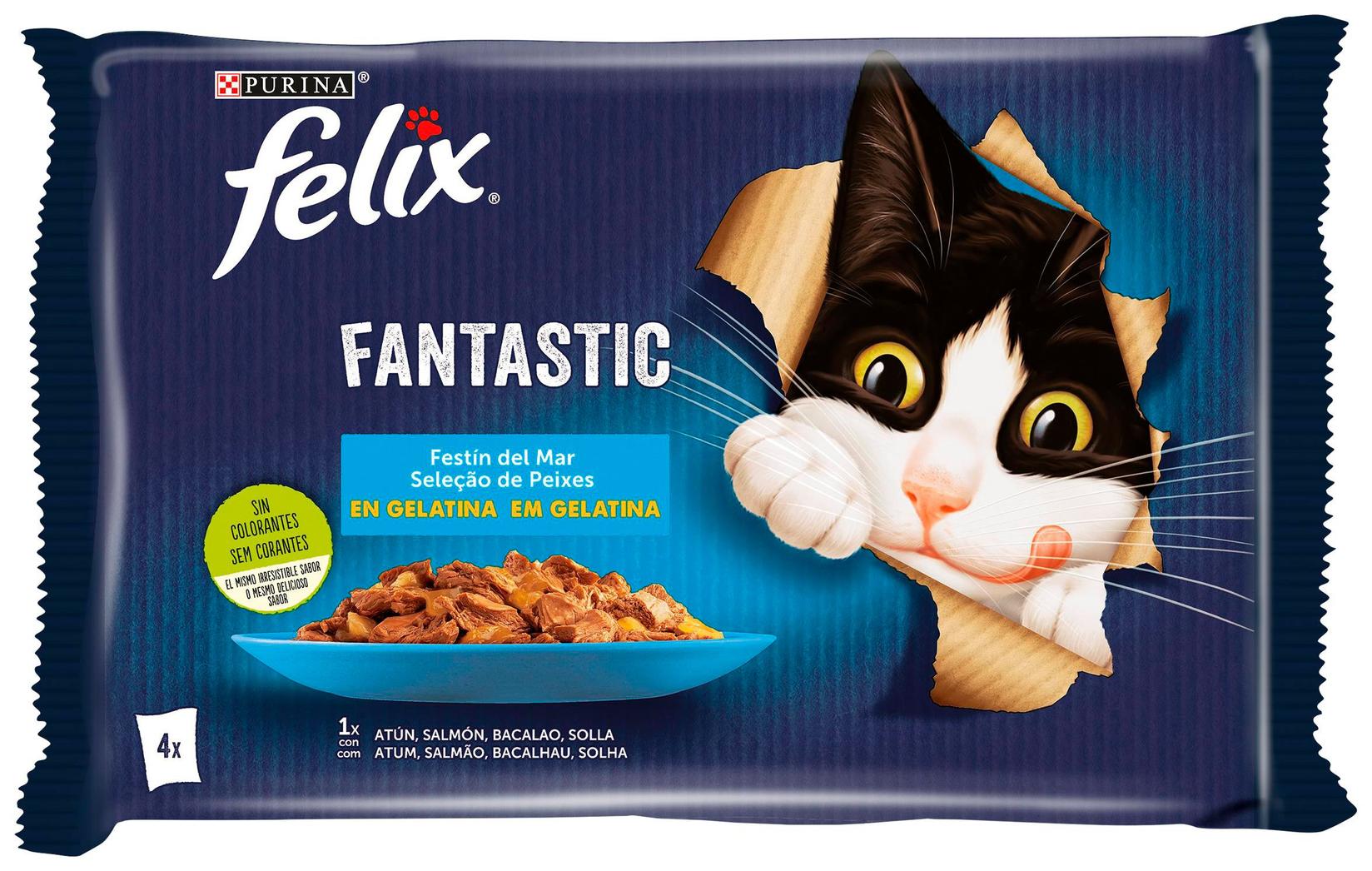 FELIX Sos za mačke sa lososom 85g 4/1
