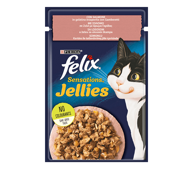 Selected image for FELIX Sos za mačke sa lososom i škampima Sensation 85g