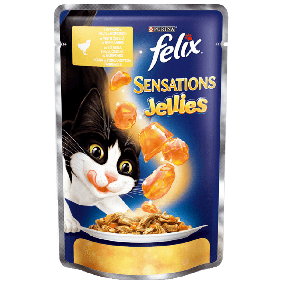 FELIX Sos za mačke sa piletinom i šargarepom Sensation 85g
