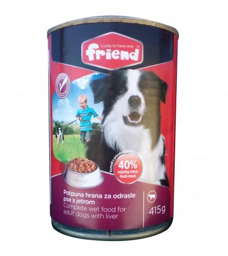 FRIEND Hrana za pse u konzervi jetra 415g