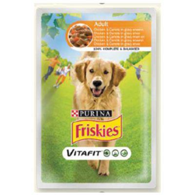 Friskies Dog Adult Sos Piletina&Sargarepa 100g