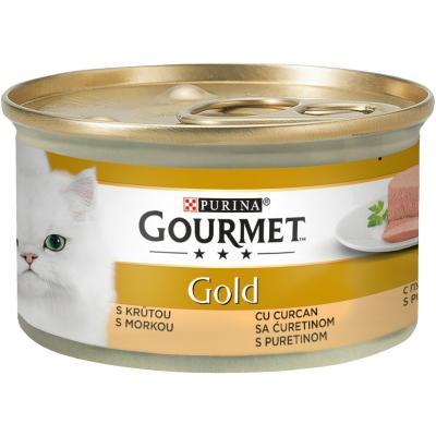 GOURMET Hrana za mačke Gold ćuretina pašteta 85g