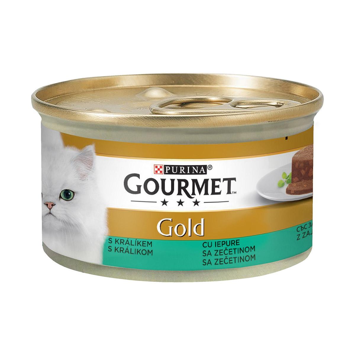 GOURMET Hrana za mačke Gold zečetina pašteta 85g