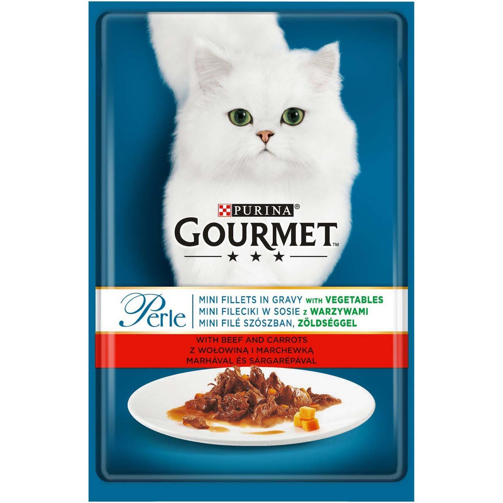 GOURMET Hrana za mačke Perle govedina 85g