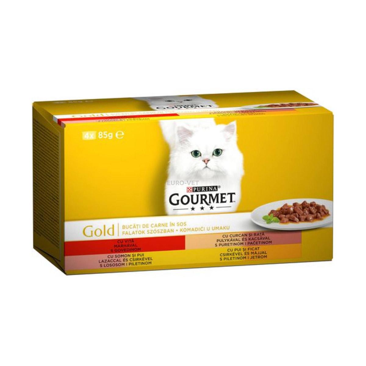 Selected image for GOURMET Sos za mačke Gold Sos govedina 4x85g