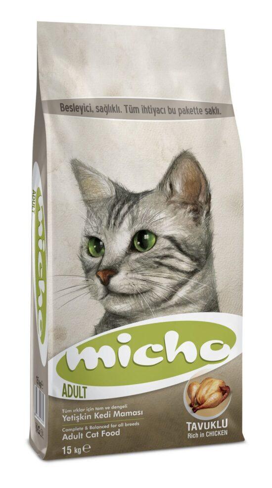 MICHO Suva hrana za odrasle mačke Premium Piletina 15kg