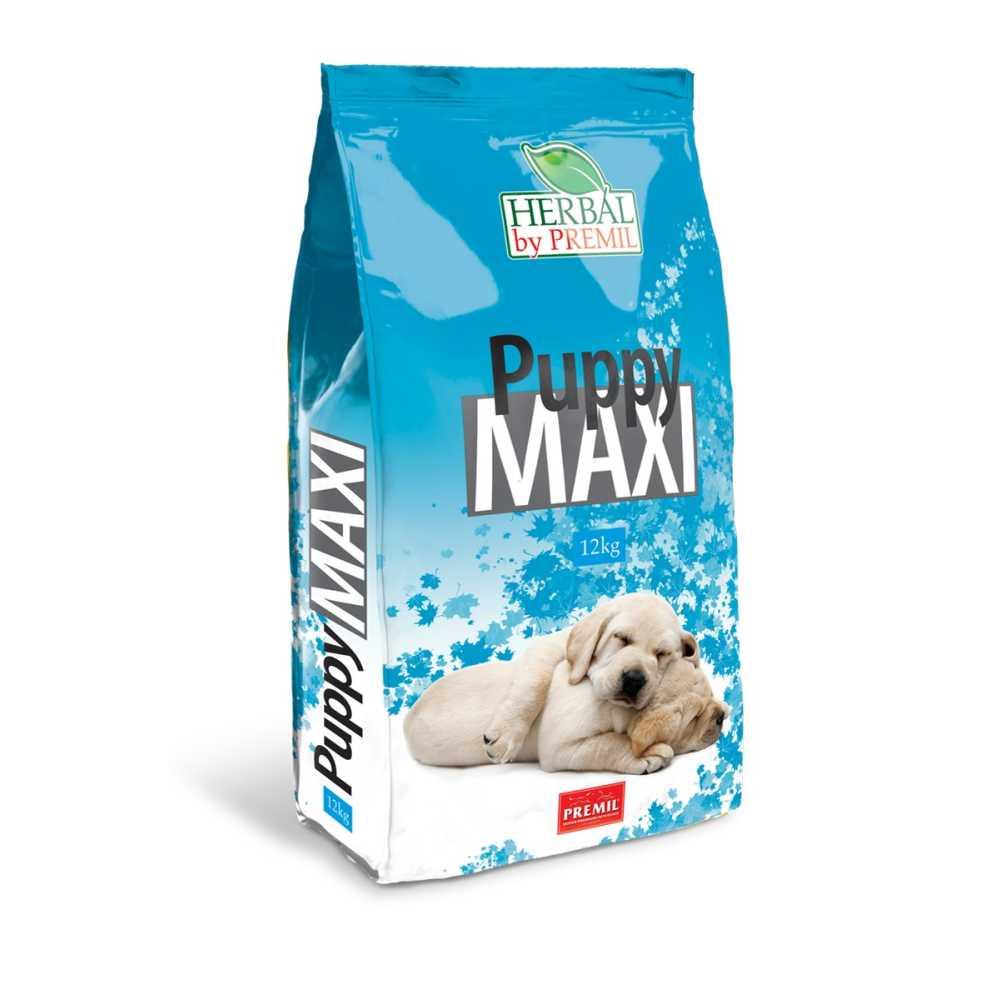 PREMIL Suva hrana za pse Herbal Puppy Maxi ćuretina, pačetina i tuna 12kg