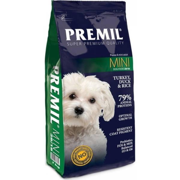 Selected image for PREMIL Suva hrana za pse Mini ćuretina, pačetina i tuna 3kg