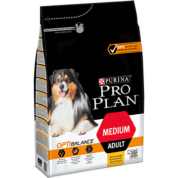 Selected image for Pro Plan Dog Adult Medium OptiBalance Piletina 3 KG