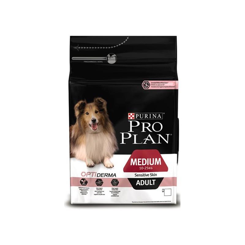 Pro Plan Dog Adult Medium OptiDerma Sensitive Skin Losos 3 KG