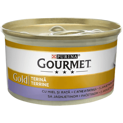 PURINA GOURMET GOLD Vlažna hrana za mačke - Jagnjetina i pačetina pašteta 85g