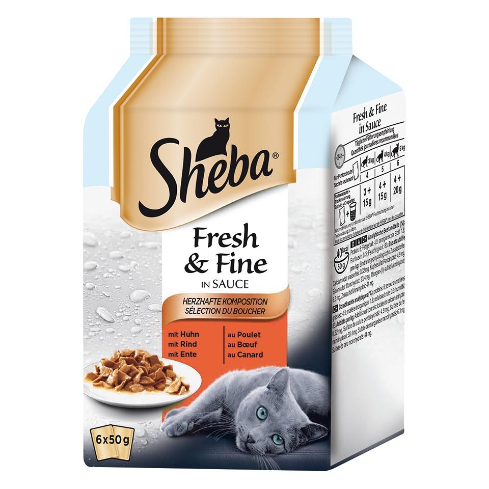 SHEBA Vlažna hrana za mačke sa mesom Fresh&Fine Multipack 50g 6/1
