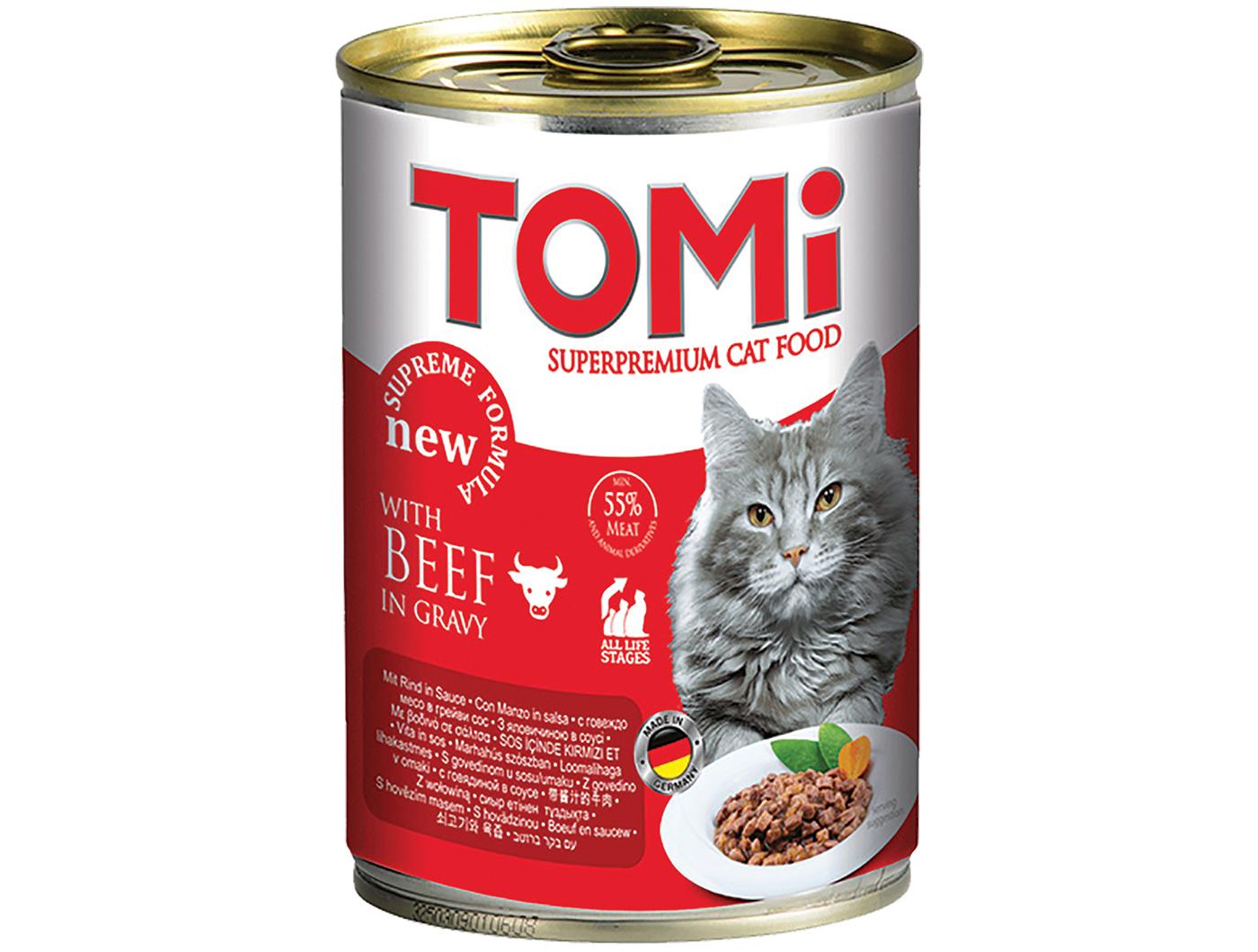 Selected image for TOMI Konzerva za mačke sa govedinom 400g