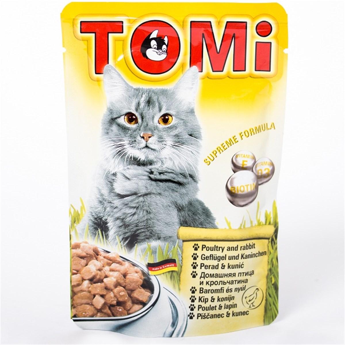 Selected image for TOMI Vlažna hrana za mačke sa piletinom i zečetinom Adult 100g