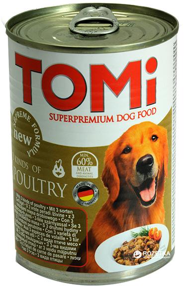 TOMI Vlažna hrana za pse u konzervi - 3 vrste živine 400g