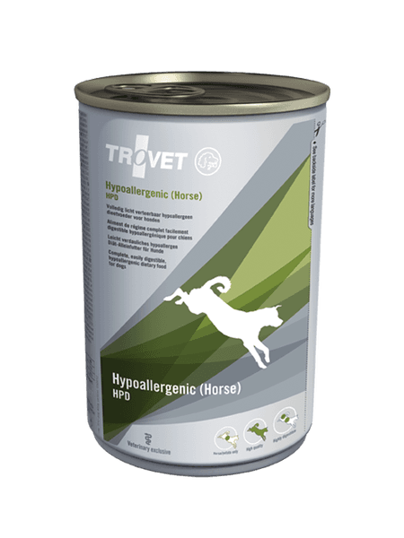 Slike TROVET Dijetalna hrana za pse od konjskog mesa Hyppoallergenic 400g konzerva