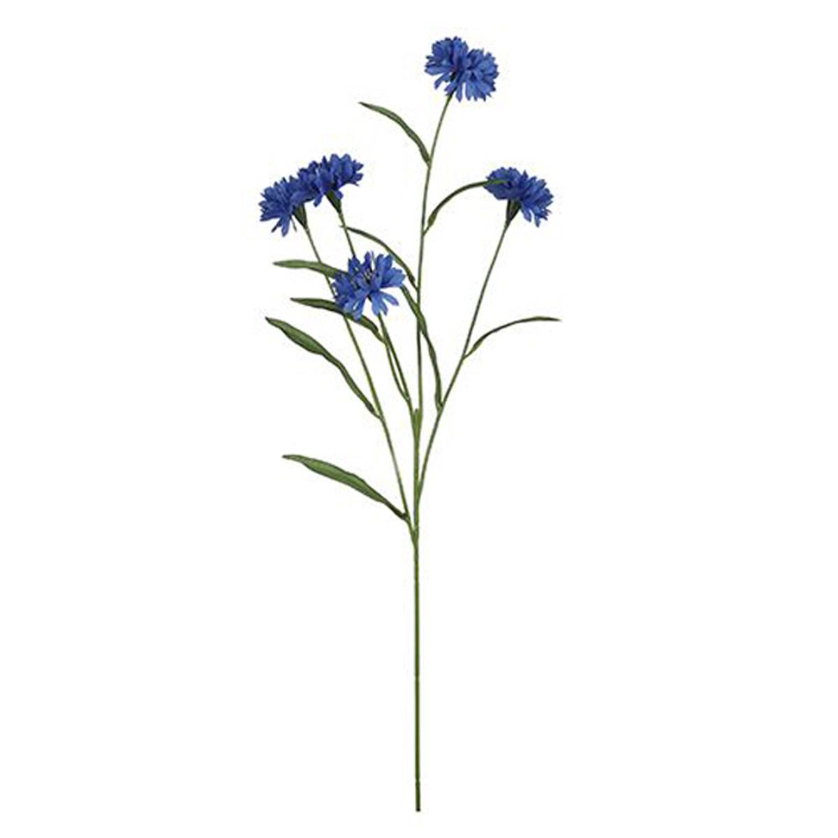 EDELMAN Set od 3 veštačka cveta kukuruza plavi l55