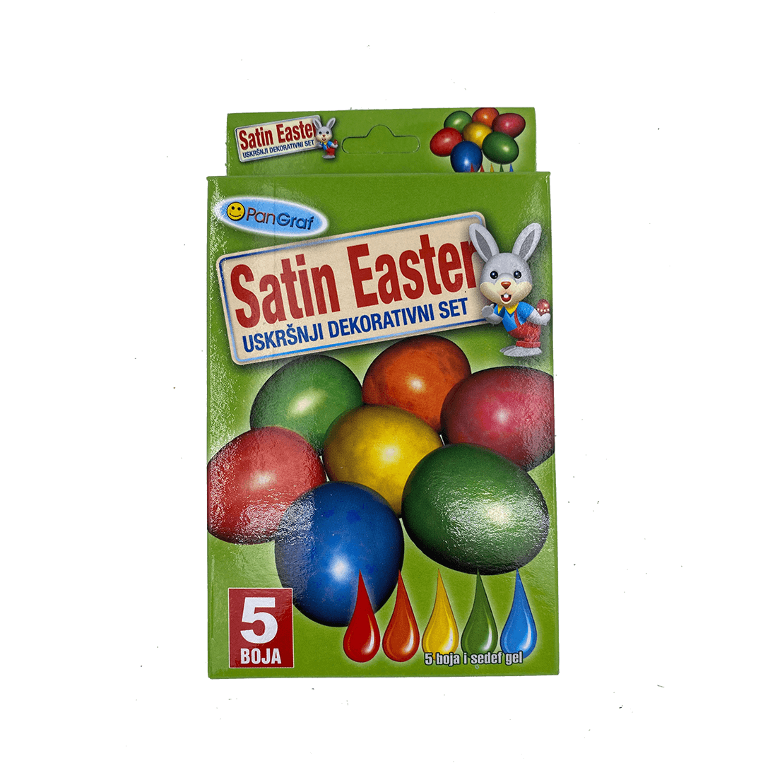 Tečna boja za uskršnja jaja 5/1 + sedef gel