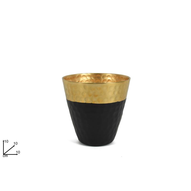 Vaza 10cm GI010191 crno-zlatna