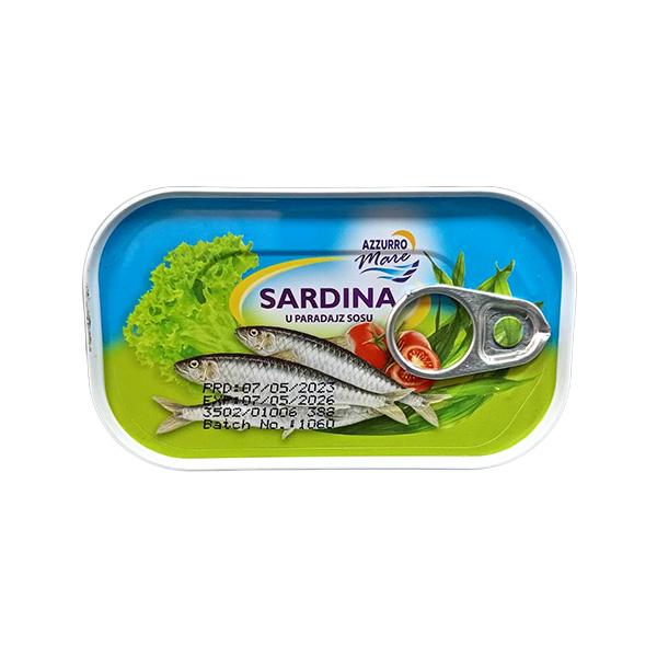 Selected image for AZZURRO MARE Sardina u paradajz sosu, 125g