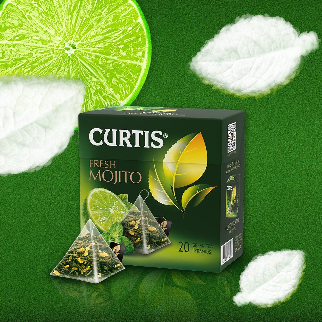 Selected image for CURTIS Zeleni čaj sa mohito aromom korom citrusa i mentom Fresh Mojito 20/1