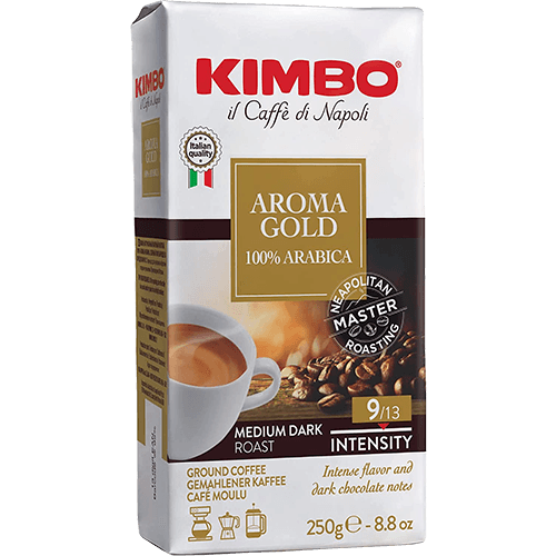 Selected image for KIMBO Mlevena kafa Gold 100% Arabika 250g