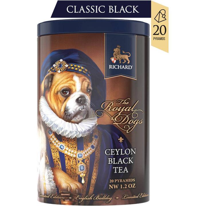 RICHARD  Fini cejlonski crni čaj Tea Royal Dogs Bulldog 20/1 metalna kutija