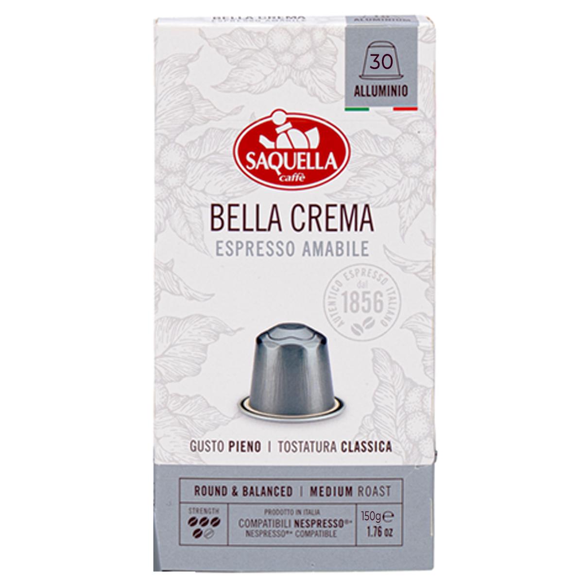 Selected image for SAQUELLA Kapsule Bella Crema 30/1 Nespresso