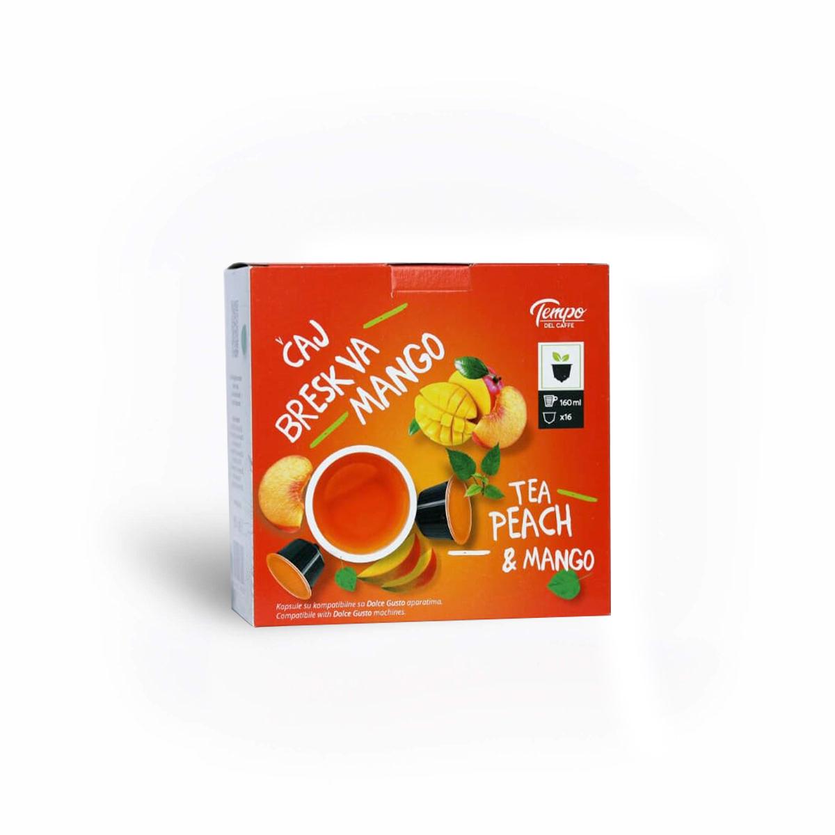 TEMPO DEL CAFFE Kapsule za Dolce Gusto Čaj sa breskvom i mangom