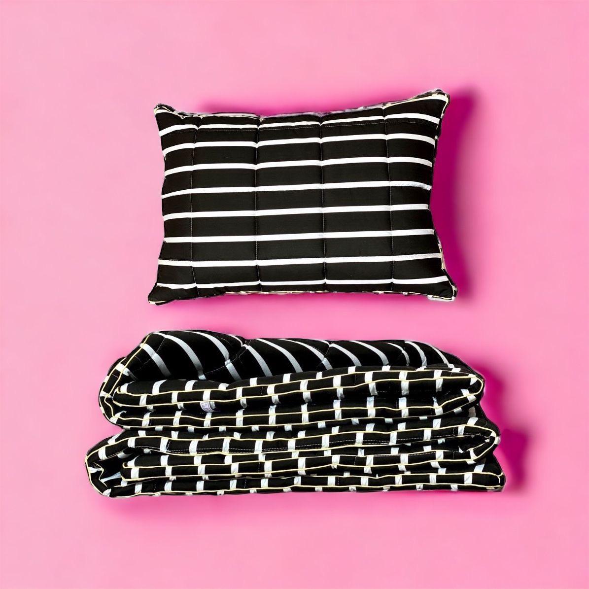 SANTE Set jastuk i pokrivač Premium 11 crni