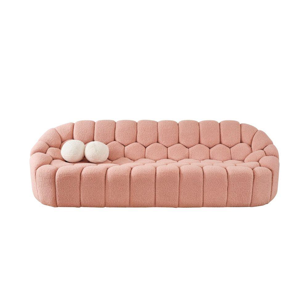 Ena Bubble sofa 220x80x95cm, Roze