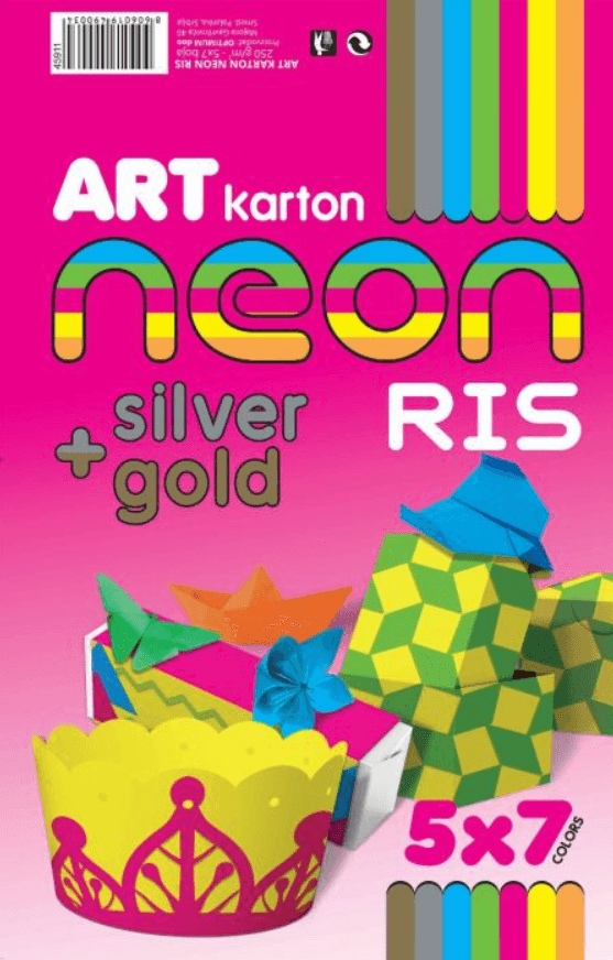 Selected image for OPTIMUM Ris Aart kartona A4 1/35 250g neon