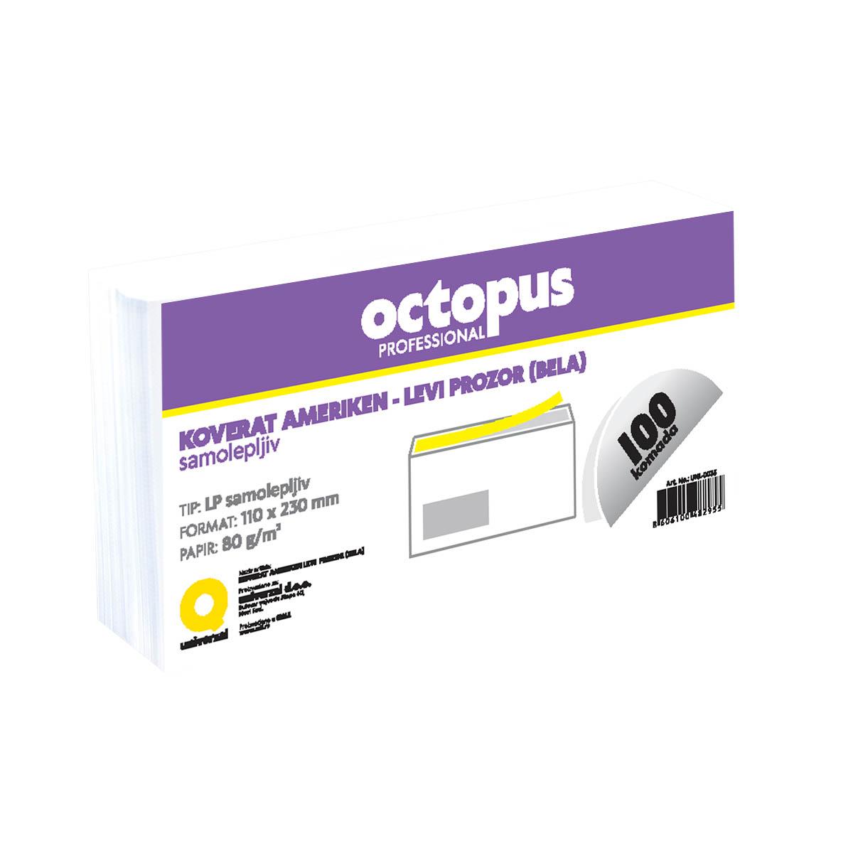 OCTOPUS Koverat levi prozor ameriken 100/1 samolepljivi UNL-0033