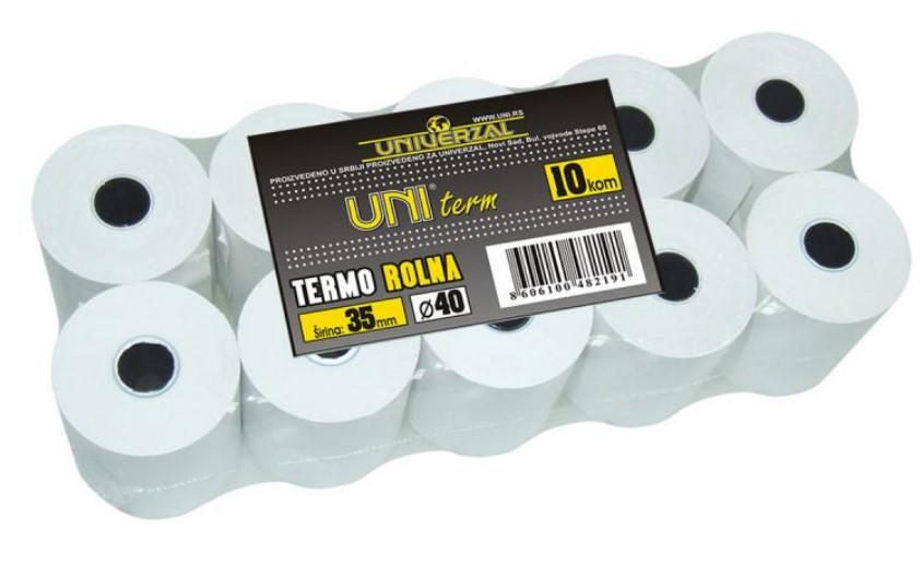 UNI LINE Termo rolna 35mm fi40 10/1 UNL-1603 bela