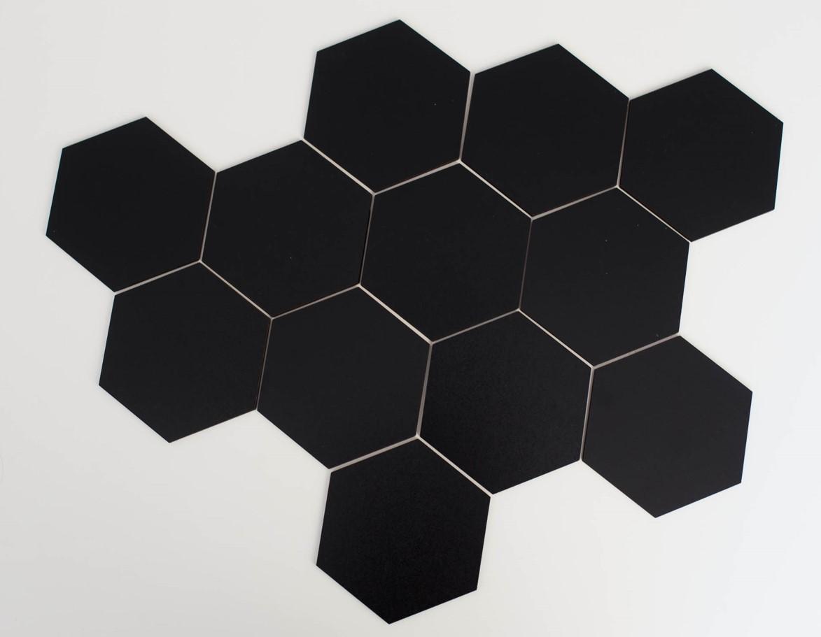 Slike EPIC PRODUCTION Heksagonalna drvena zidna pločica 11,5x10cm 12/1 crna