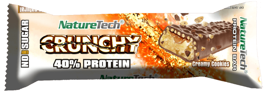 Slike NATURETECH Proteinska pločica sa keksom CRUNCHY Protein Bar 65g