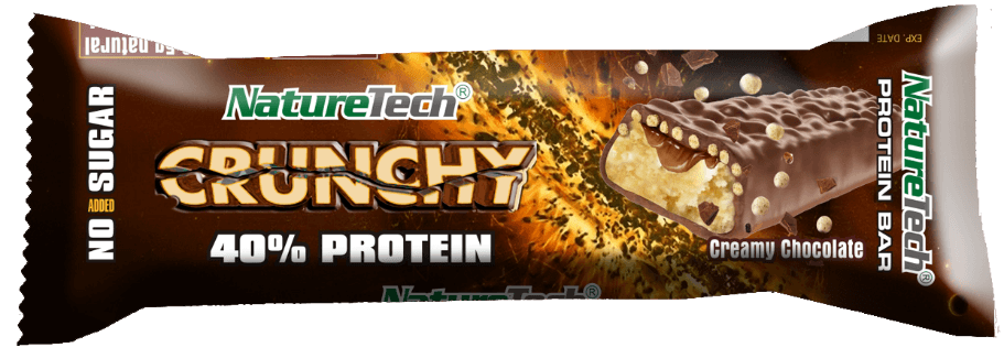 Slike NATURETECH Proteinska pločica sa čokoladom CRUNCHY Protein Bar 65g