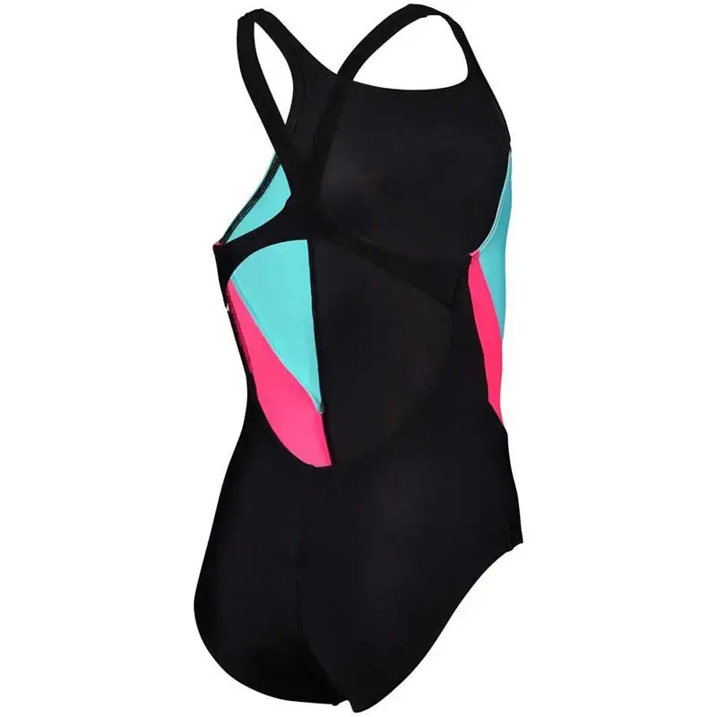 Selected image for ARENA Jednodelni kupaći kostim za devojčice V Back Panel, Crni