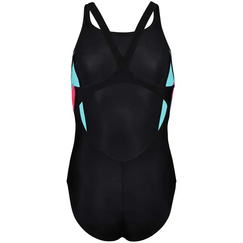 Selected image for ARENA Jednodelni kupaći kostim za devojčice V Back Panel, Crni